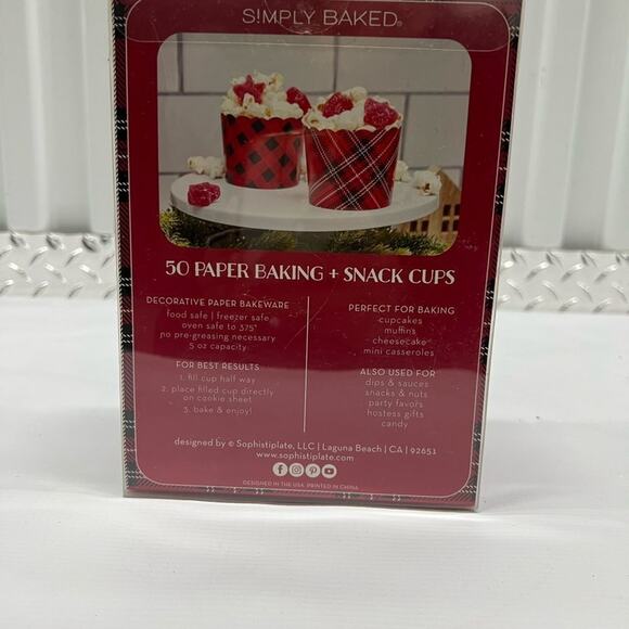 NWT SIMPLY BAKED ‎ 50 PAPER BAKING + SNACK CUPS - Picture 2 of 4